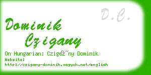 dominik czigany business card